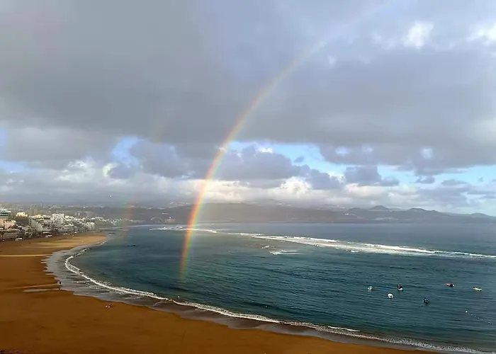 아파트 Luas Beachfront House Canteras 라스팔마스